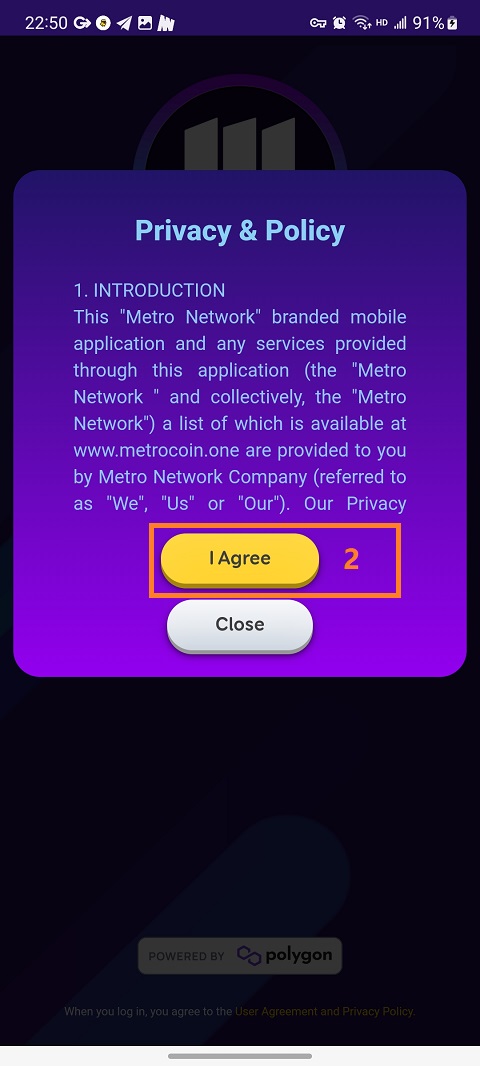 图片[2]_Metro Network免费手机挖矿App已上线兑换Matic功能，邀请码增加挖矿算力: 62125462233